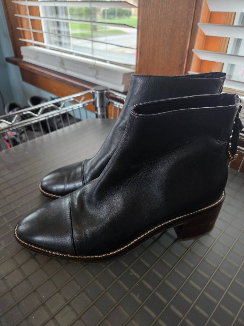 Cole Haan Winnie Grand Bootie Black Womens Sz 9 Boots Waterproof Shoes